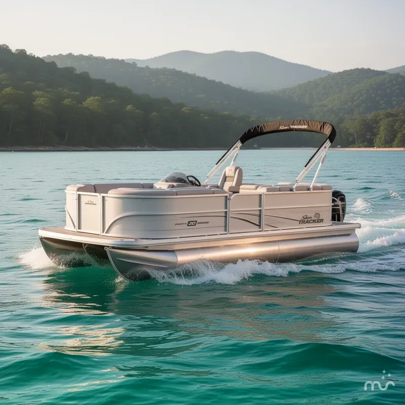 Slide: The Image of Sun Tracker Party Barge 20 DLX 2026 - 4