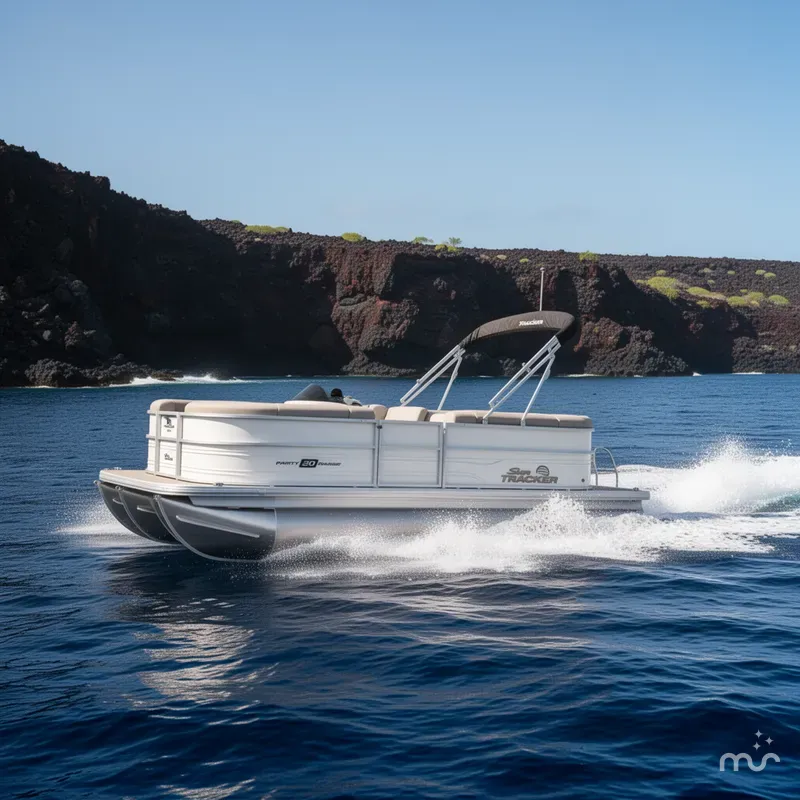 Slide: The Image of Sun Tracker Party Barge 20 DLX 2026 - 4