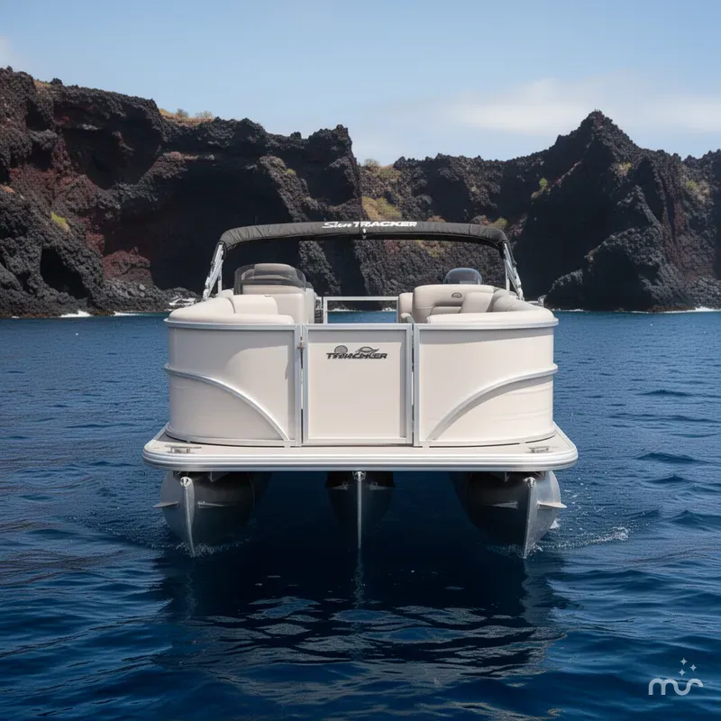Slide: The Image of Sun Tracker Party Barge 16 DLX 2026 - 3