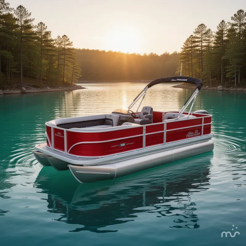 Slide: The Image of Sun Tracker Party Barge 18 DLX 2026 - 4