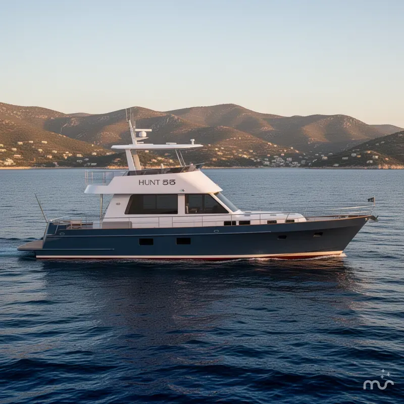 Slide: The Image of Hunt 56 Flybridge 2027 - 2