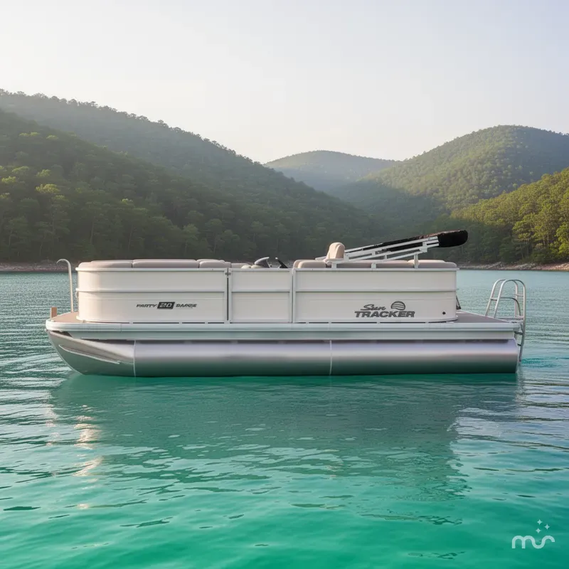 Slide: The Image of Sun Tracker Party Barge 20 DLX 2026 - 2