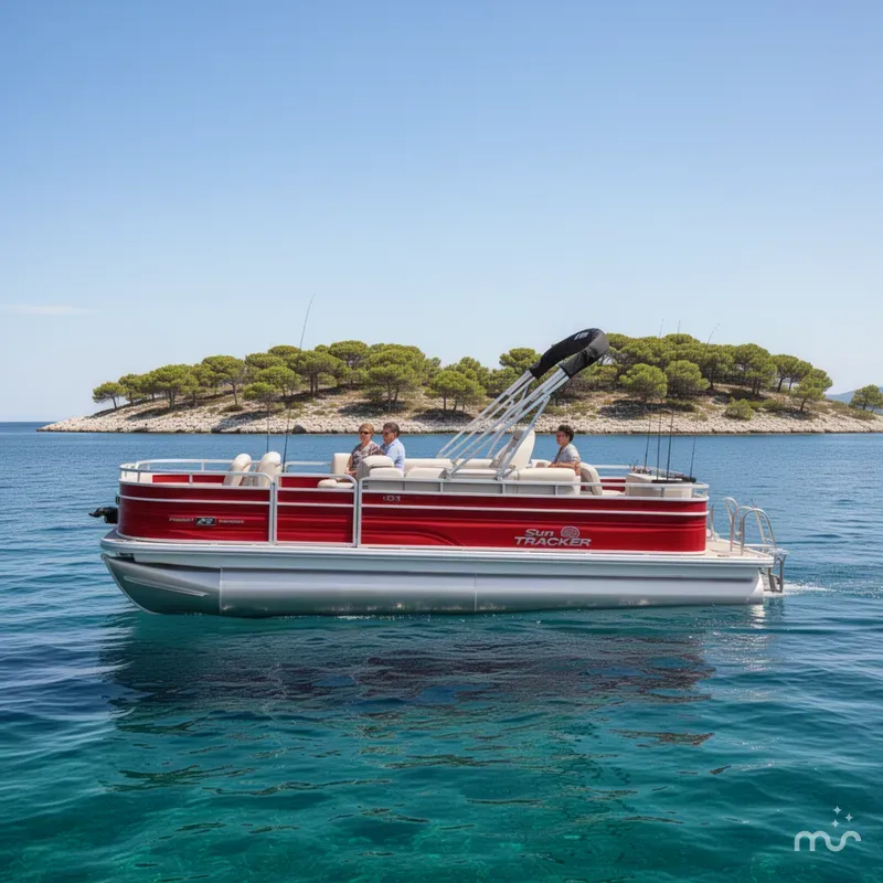 Slide: The Image of Sun Tracker Fishin' Barge 22 DLX 2026 - 2