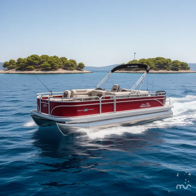 Slide: The Image of Sun Tracker Fishin' Barge 22 DLX 2026 - 4