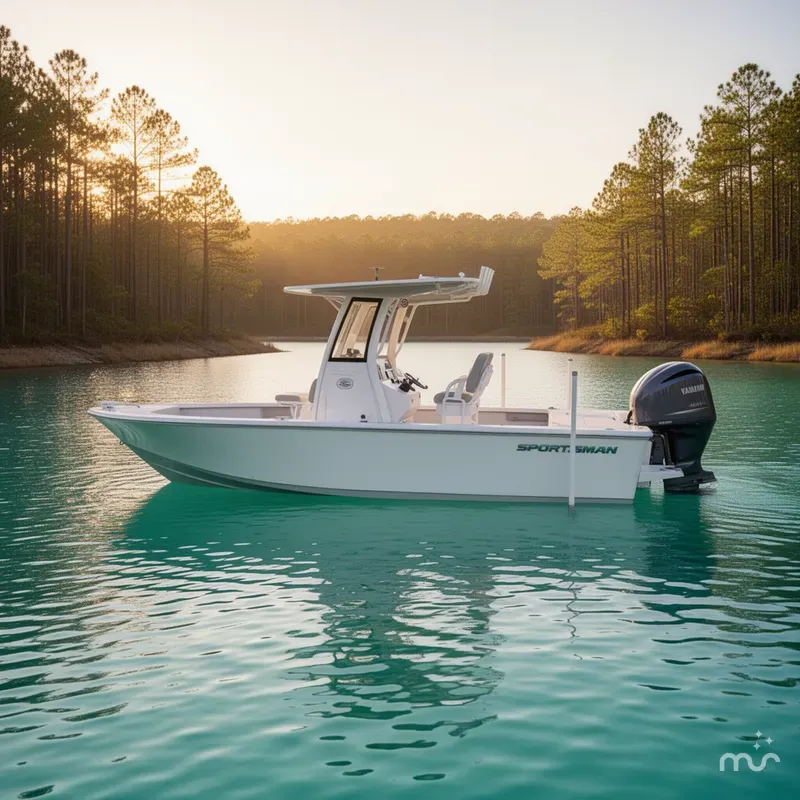 Slide: The Image of Sportsman Masters 247OE Bay Boat 2025 - 2
