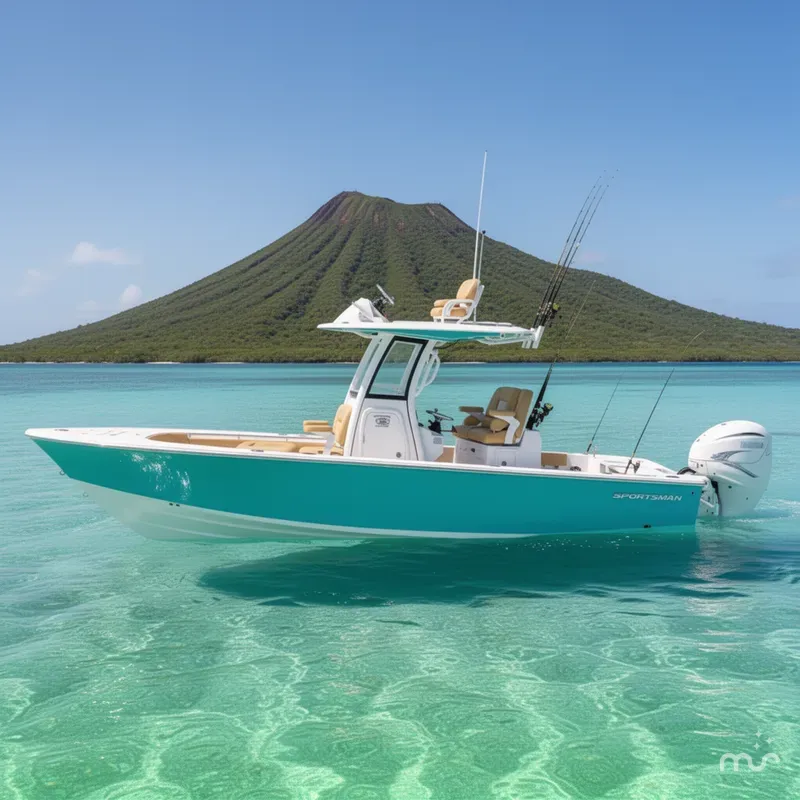 Slide: The Image of Sportsman Masters 267OE Bay Boat 2027 - 2