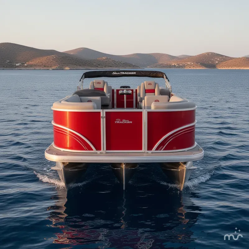 Slide: The Image of Sun Tracker Party Barge 22 DLX 2026 - 1