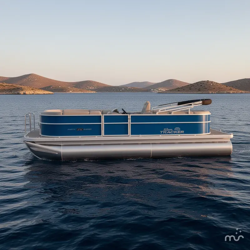 Slide: The Image of Sun Tracker Party Barge 22 DLX 2026 - 2