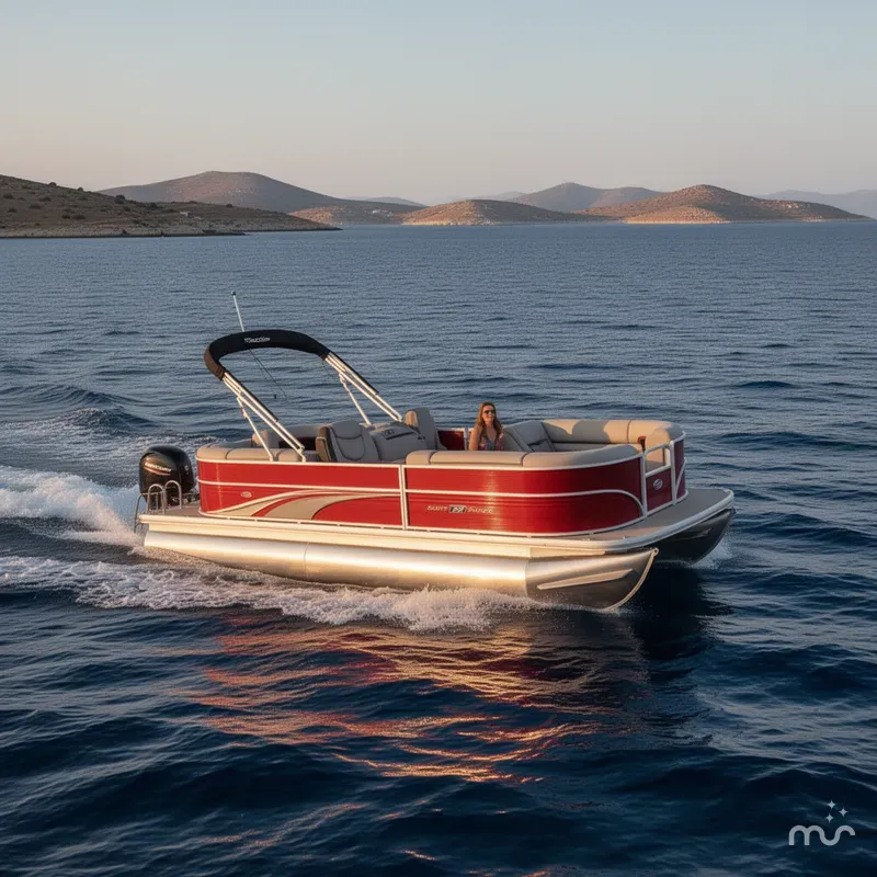 Slide: The Image of Sun Tracker Party Barge 22 DLX 2026 - 4