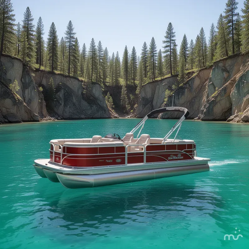 Slide: The Image of Sun Tracker Party Barge 22 DLX 2026 - 2