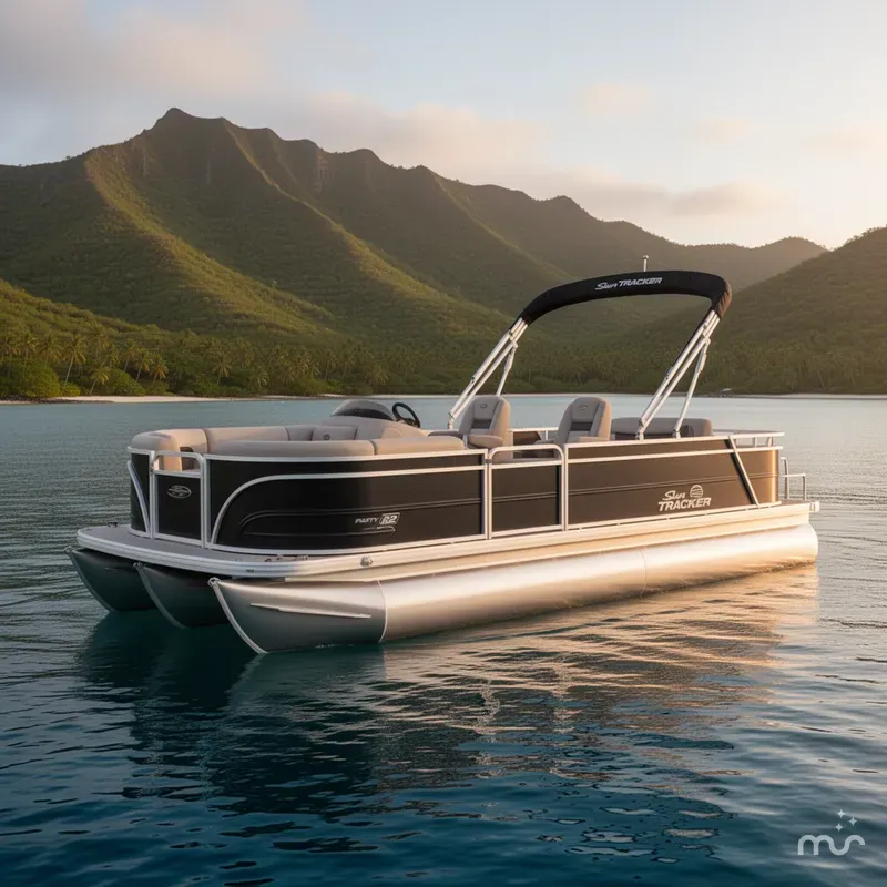 The Image of Sun Tracker Party Barge 22 RF DLX 2026 - 0