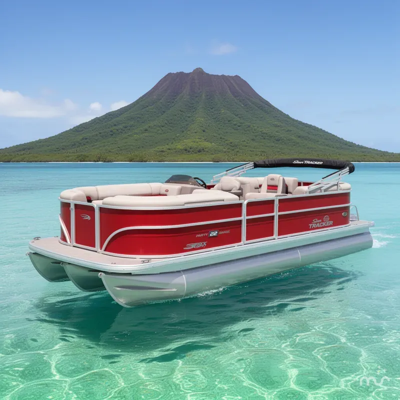 Slide: The Image of Sun Tracker Party Barge 22 DLX 2026 - 2