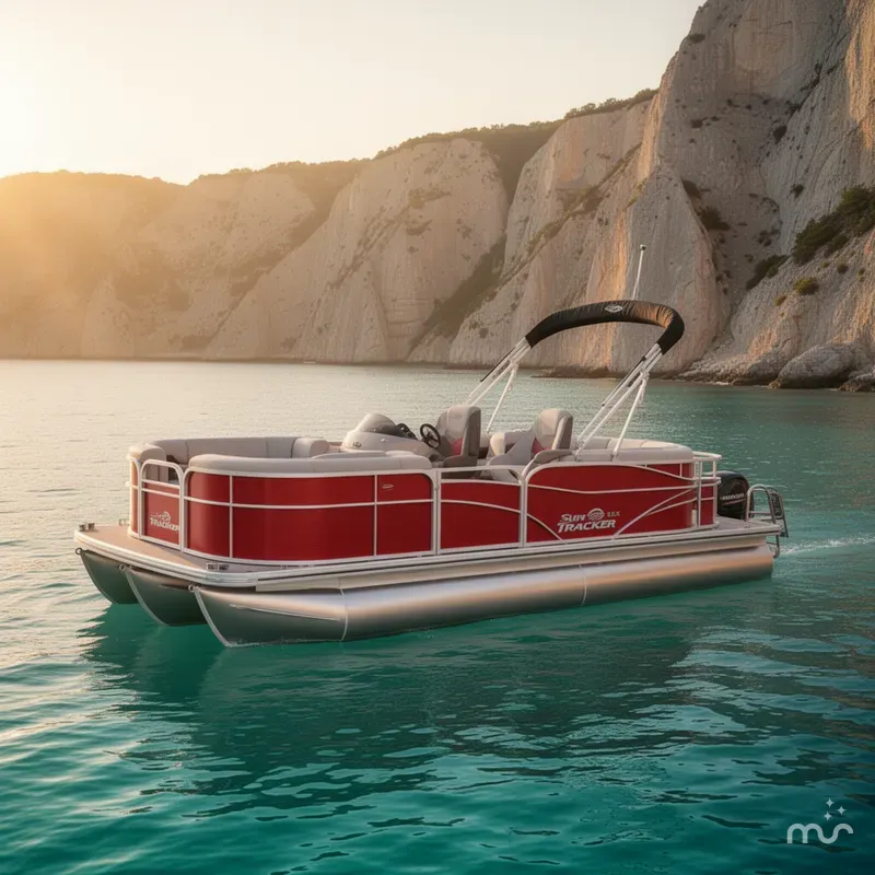 Slide: The Image of Sun Tracker Party Barge 22 DLX 2026 - 2