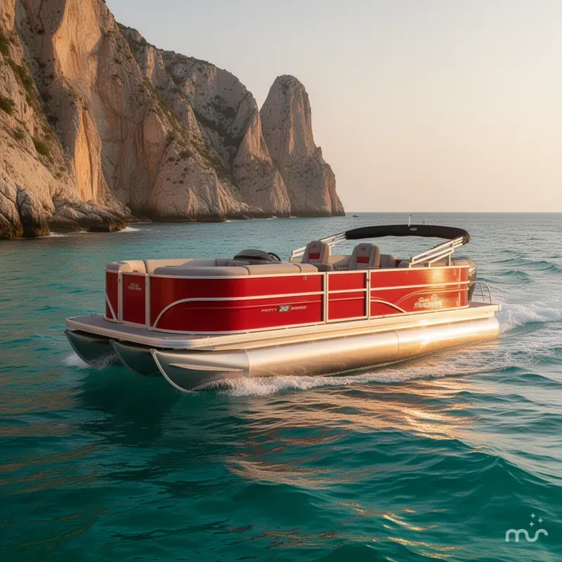 Slide: The Image of Sun Tracker Party Barge 22 DLX 2026 - 4