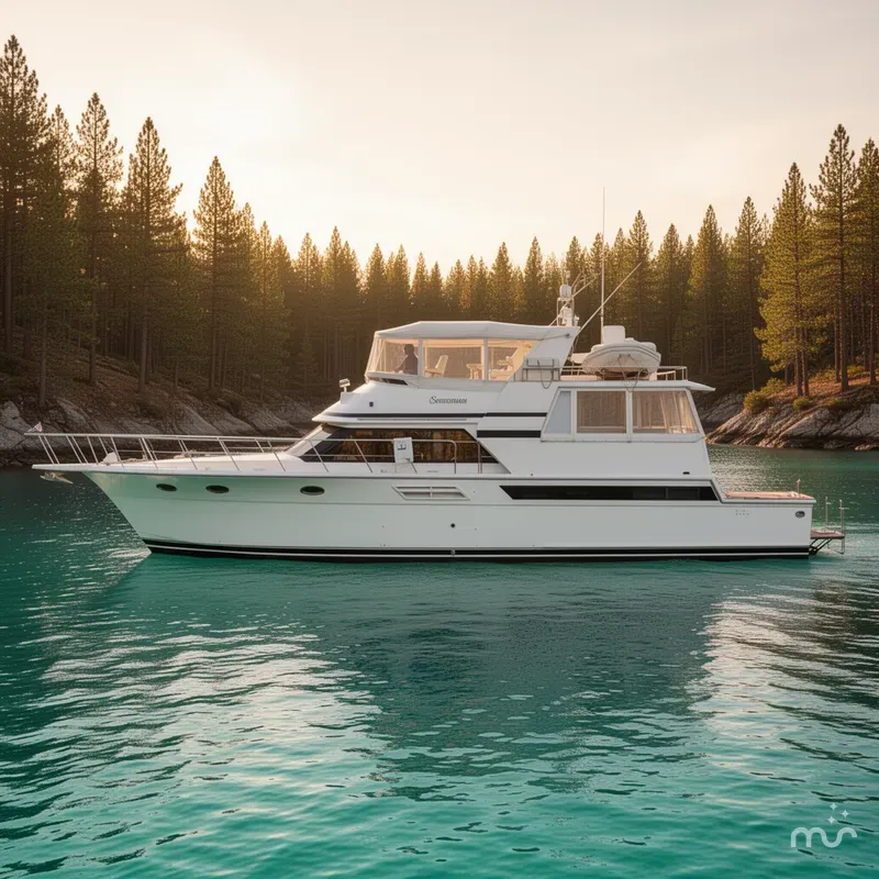 Slide: The Image of Californian 55 Cockpit Motor Yacht 1991 - 2
