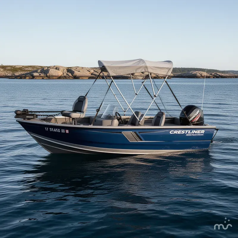 Slide: The Image of Crestliner 1650 Fish Hawk 2016 - 2