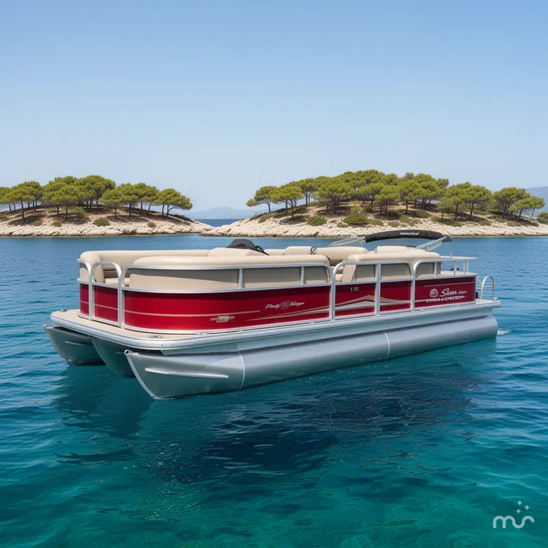 The Image of Sun Tracker Party Barge 18 DLX 2023 - 0