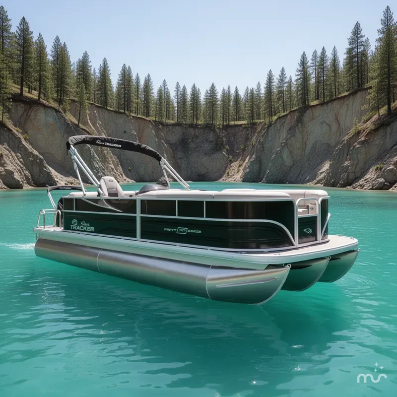 Slide: The Image of Sun Tracker Party Barge 20 DLX w/115HP Pro-XS 2026 - 2