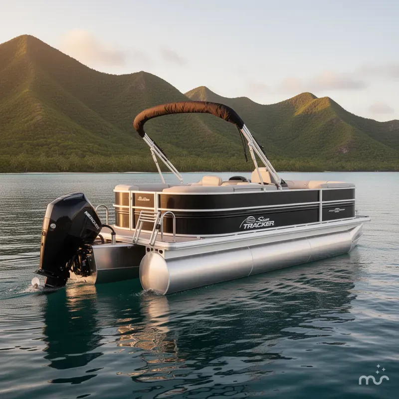Slide: The Image of Sun Tracker PARTY BARGE 22 XP3 w/200HP 4 Stroke 2026 - 3
