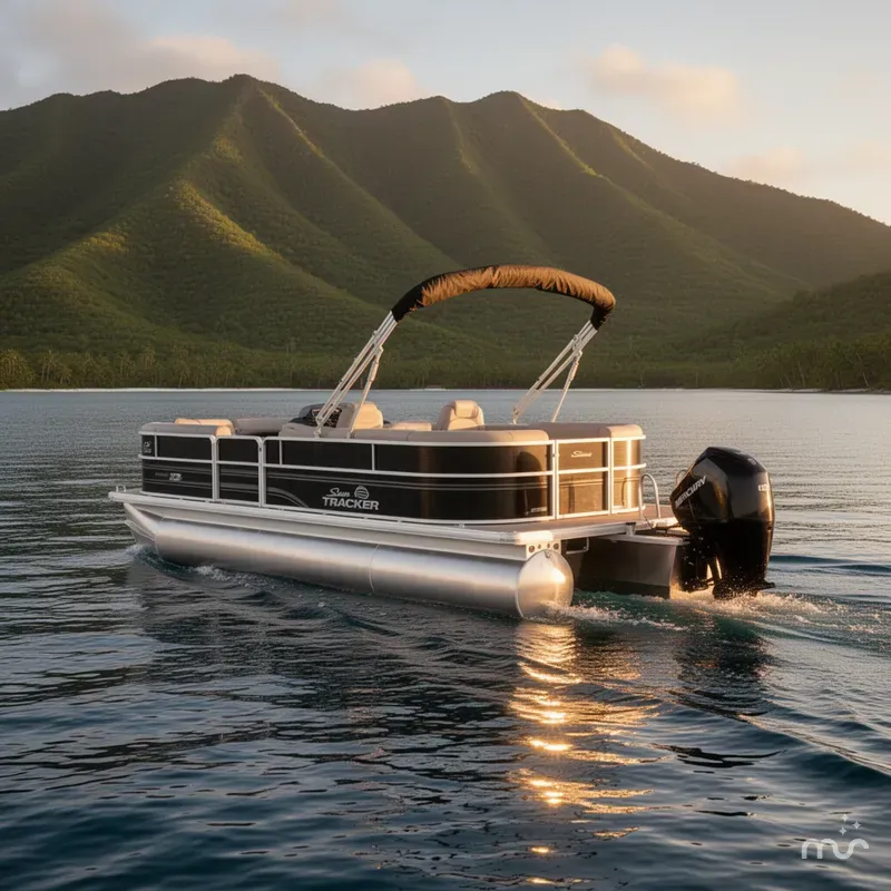Slide: The Image of Sun Tracker PARTY BARGE 22 XP3 w/200HP 4 Stroke 2026 - 4