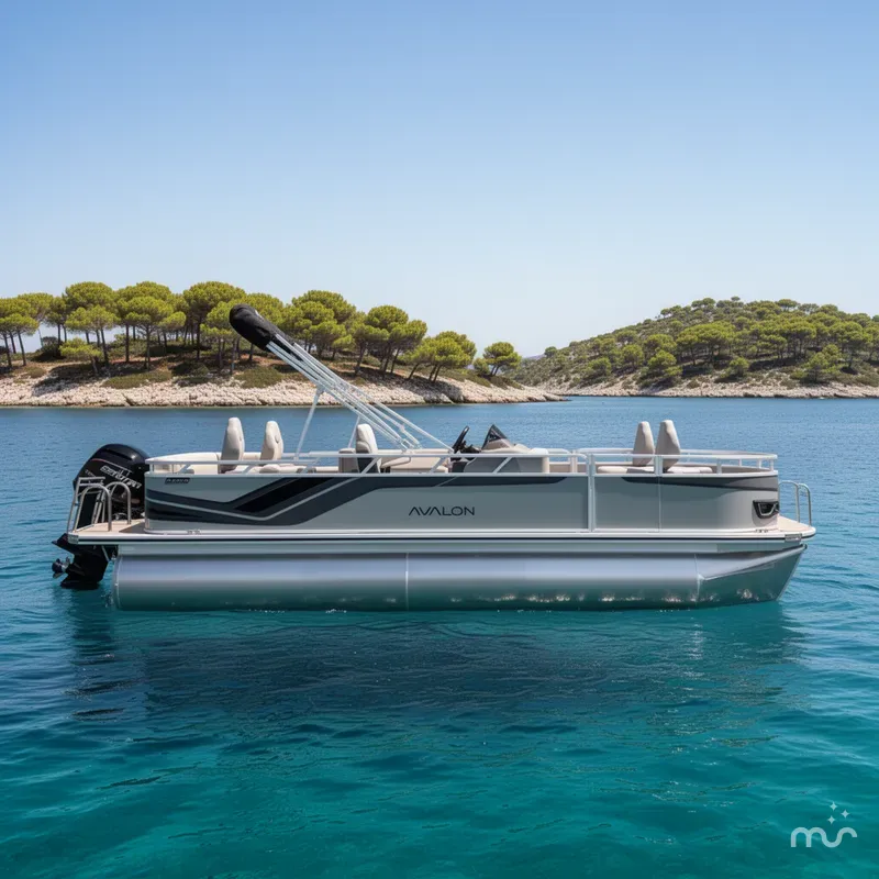 Slide: The Image of Avalon Venture 85 Rear Fish - 21' 2026 - 2