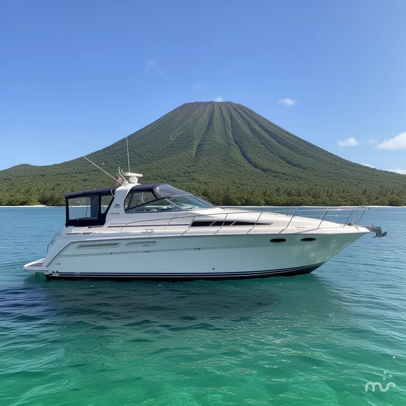 Slide: The Image of Sea Ray 420 Sundancer 1989 - 2
