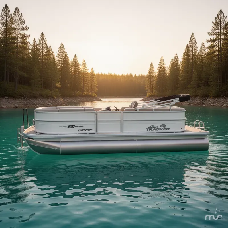 Slide: The Image of Sun Tracker Party Barge 20 DLX 2026 - 2