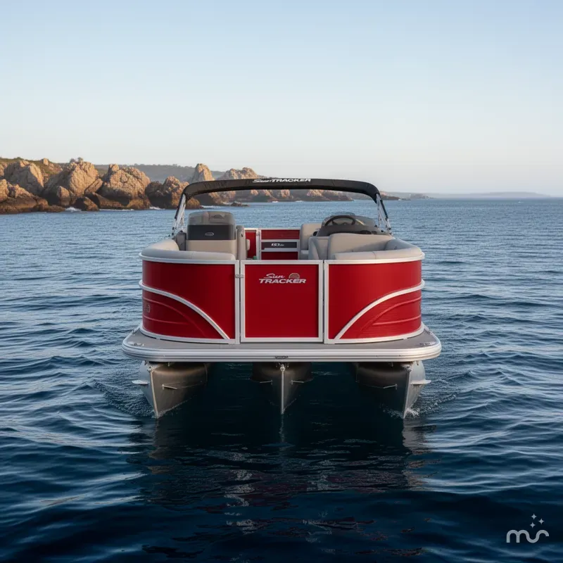 Slide: The Image of Sun Tracker Party Barge 16 DLX 2026 - 3