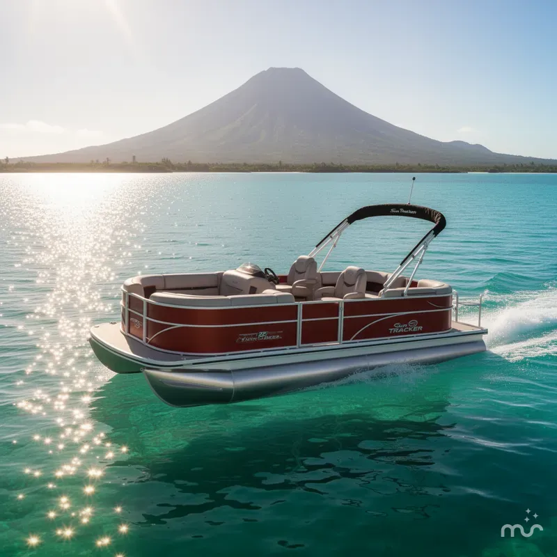 Slide: The Image of Sun Tracker Party Barge 22 DLX 2026 - 4