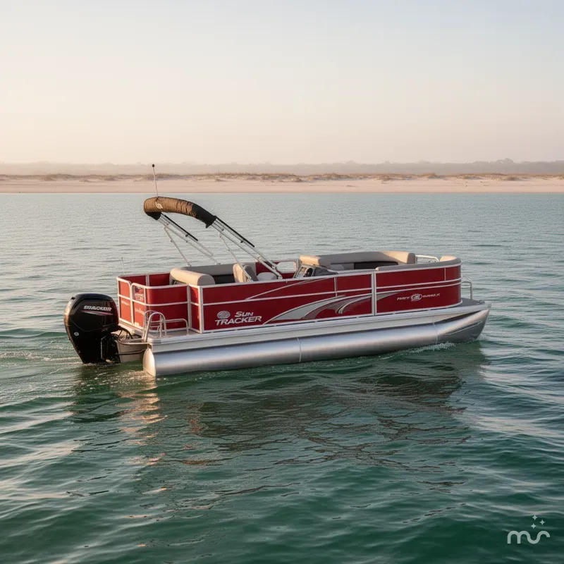 Slide: The Image of Sun Tracker Party Barge 18 DLX 2026 - 0
