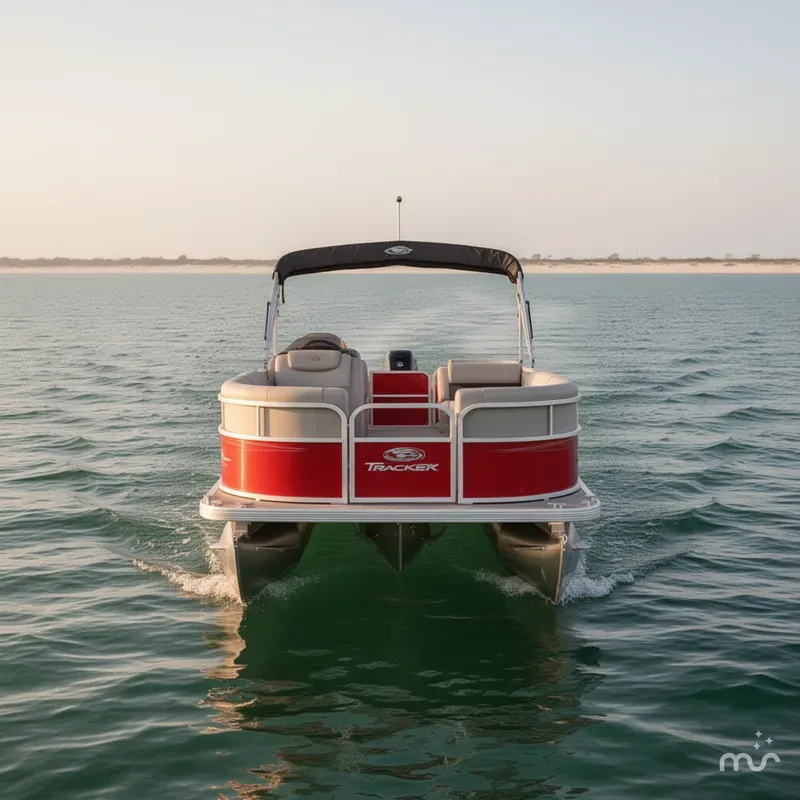 Slide: The Image of Sun Tracker Party Barge 18 DLX 2026 - 2