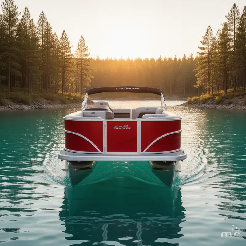 Slide: The Image of Sun Tracker Party Barge 18 DLX 2026 - 1