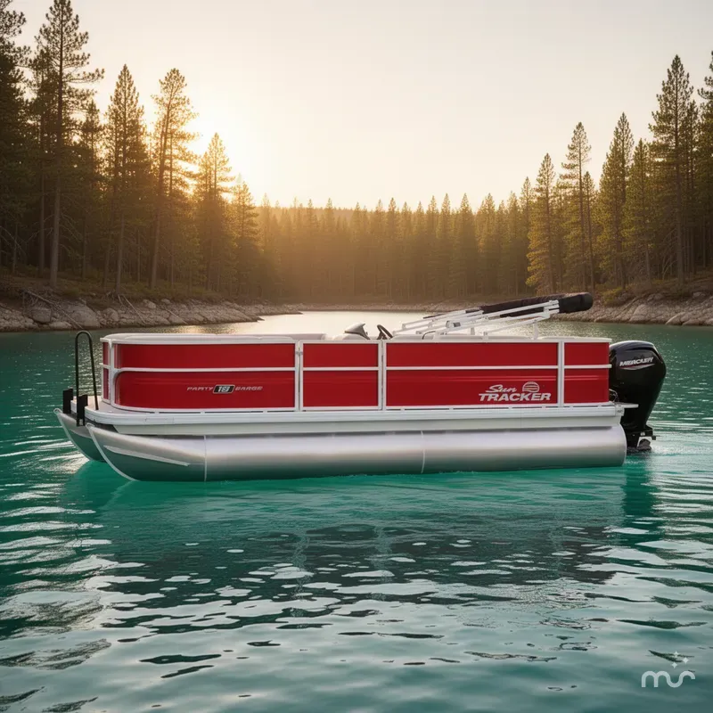 Slide: The Image of Sun Tracker Party Barge 18 DLX 2026 - 2