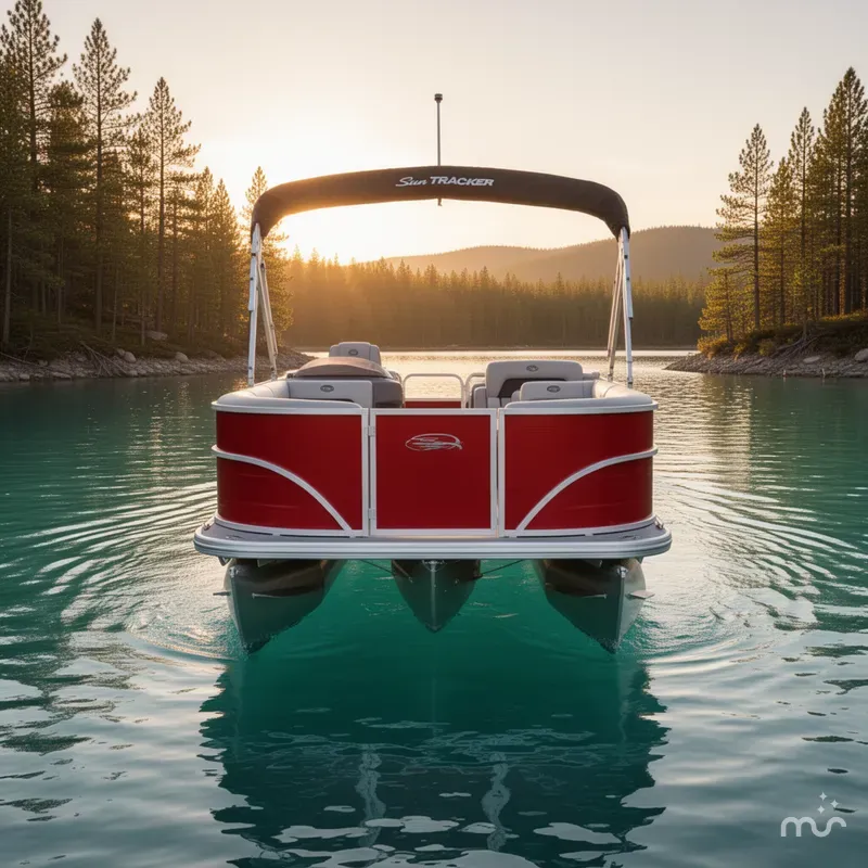 Slide: The Image of Sun Tracker Party Barge 18 DLX 2026 - 3