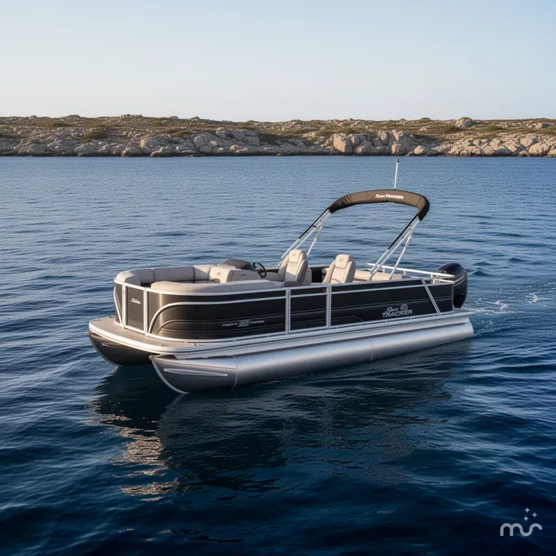 The Image of Sun Tracker Party Barge 22 RF DLX 2026 - 0