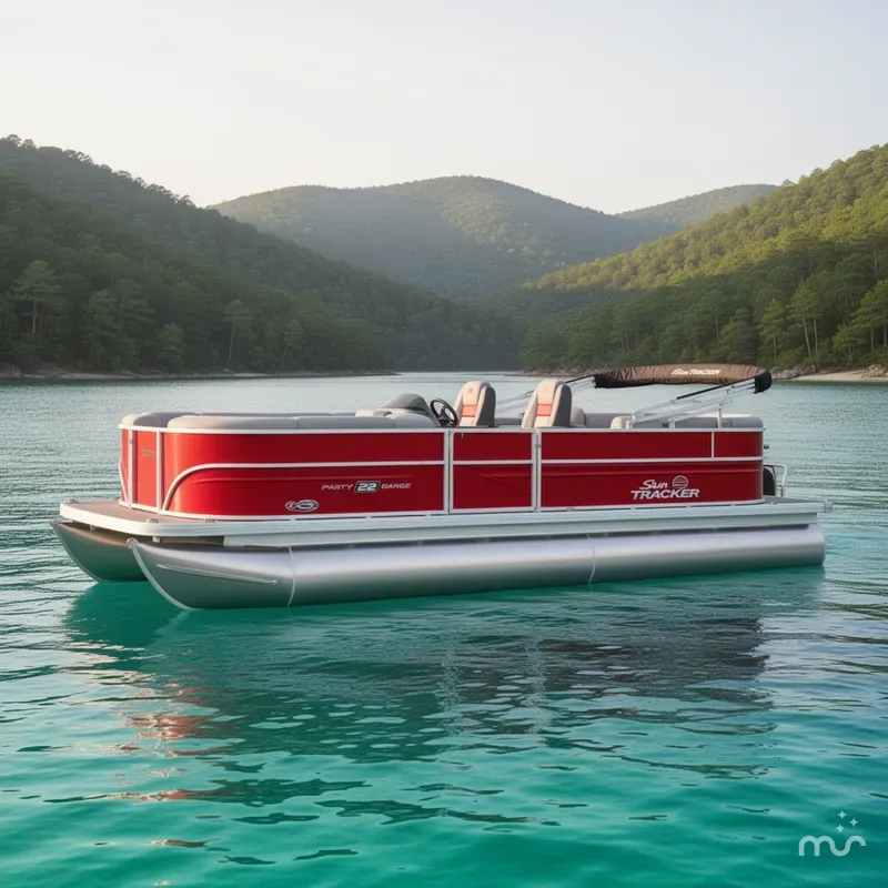 Slide: The Image of Sun Tracker Party Barge 22 DLX 2026 - 2