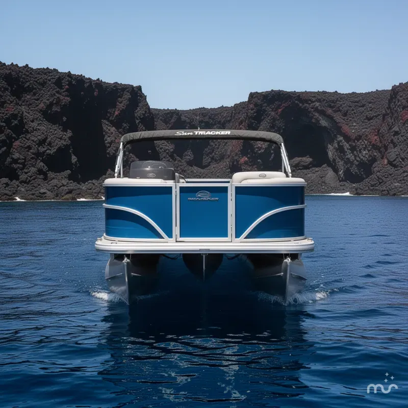 Slide: The Image of Sun Tracker Party Barge 16 DLX 2026 - 1