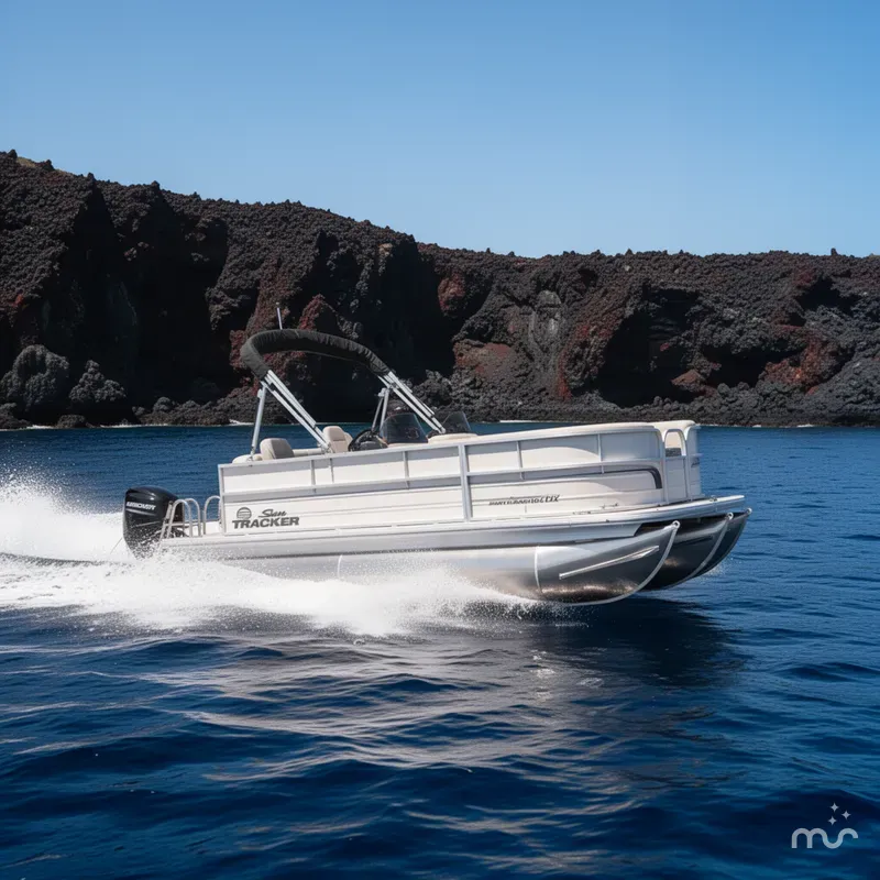 Slide: The Image of Sun Tracker Party Barge 16 DLX 2026 - 4