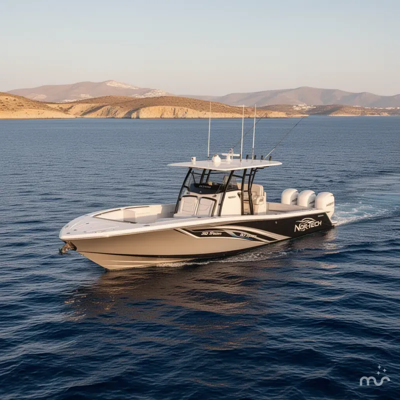 Slide: The Image of Nor-Tech 390 Sport Center Console 2019 - 2