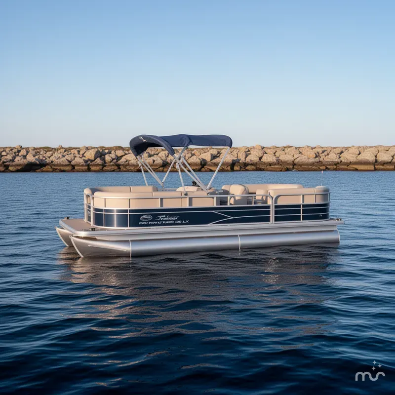 Slide: The Image of Sun Tracker Party Barge 20 DLX 2019 - 2