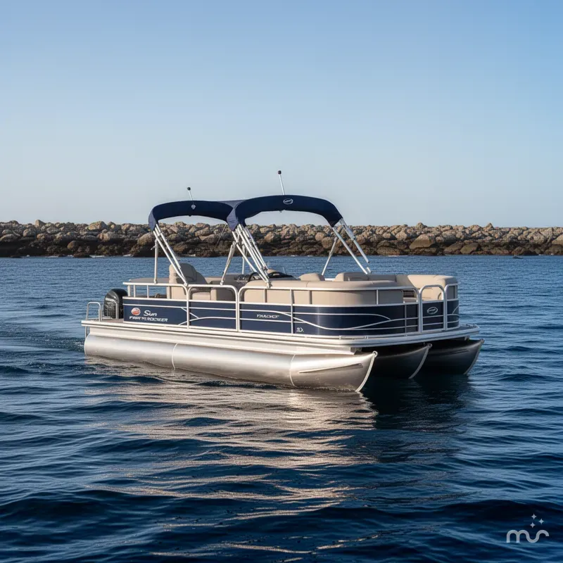 Slide: The Image of Sun Tracker Party Barge 20 DLX 2019 - 3