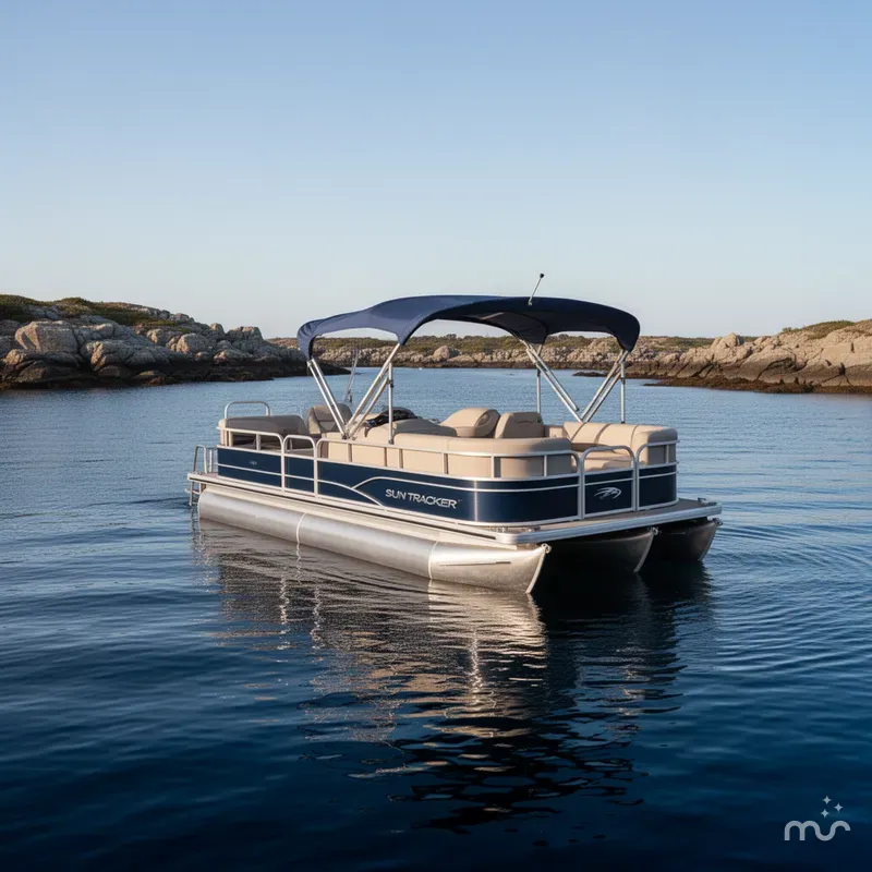 Slide: The Image of Sun Tracker Party Barge 20 DLX 2019 - 4