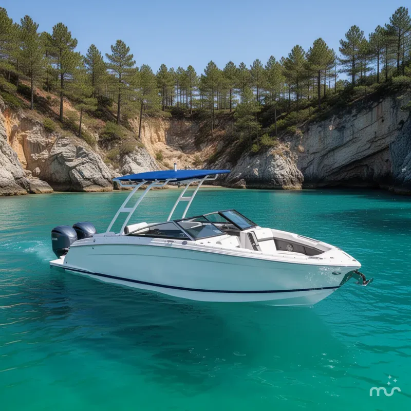 Slide: The Image of Cobalt R8 Outboard 2022 - 2