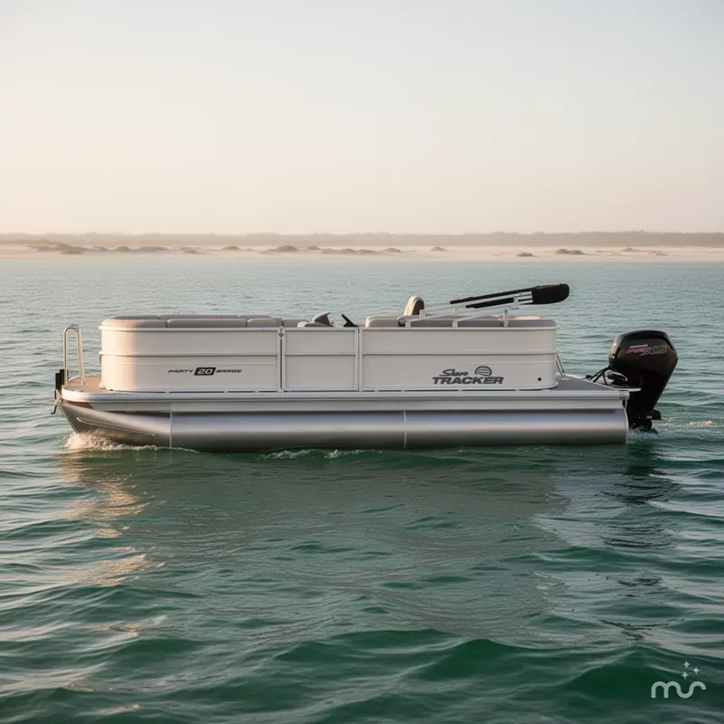 Slide: The Image of Sun Tracker Party Barge 20 DLX 2026 - 2