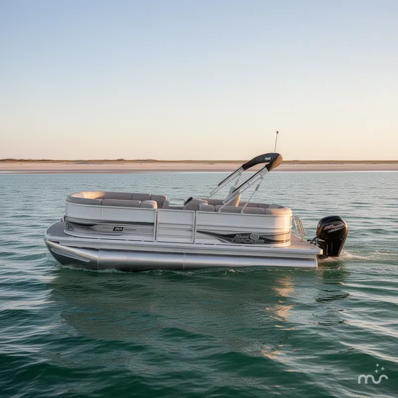 Slide: The Image of Sun Tracker Party Barge 20 DLX 2026 - 4