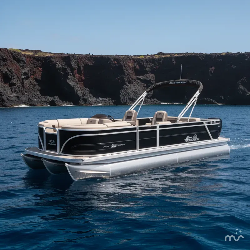 The Image of Sun Tracker Party Barge 22 RF DLX 2026 - 0