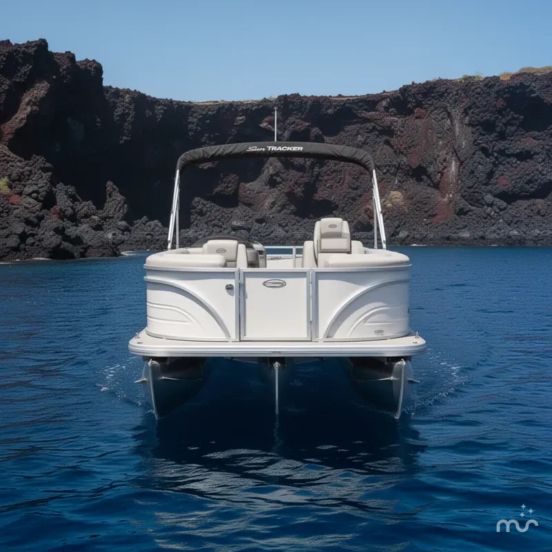 Slide: The Image of Sun Tracker Party Barge 22 RF DLX 2026 - 3
