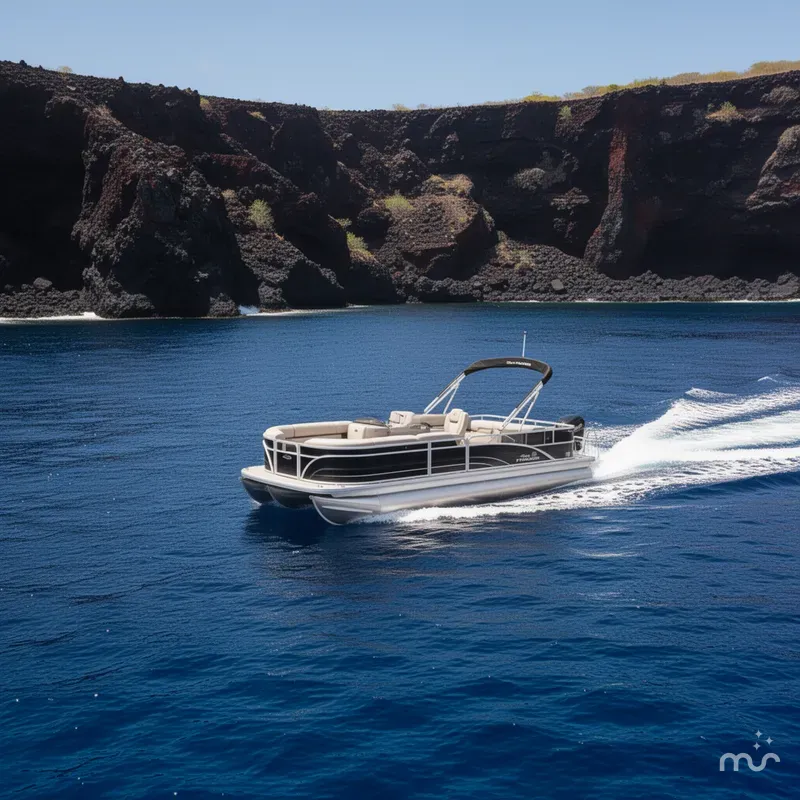 Slide: The Image of Sun Tracker Party Barge 22 RF DLX 2026 - 4