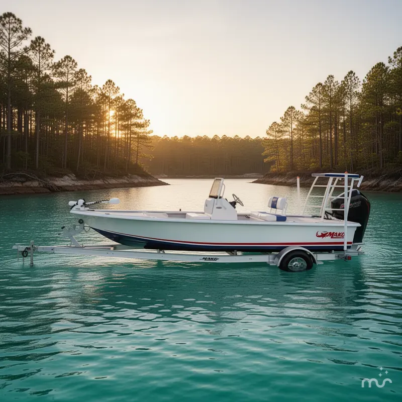Slide: The Image of Mako 18 Pro Skiff Patriot Edition 2026 - 2