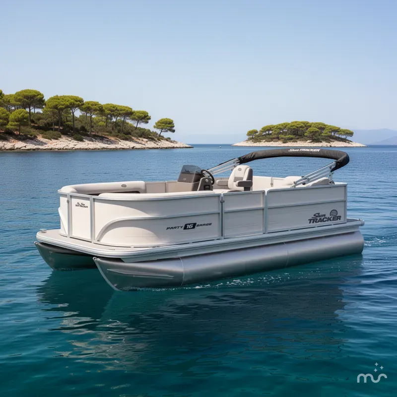 The Image of Sun Tracker Party Barge 16 DLX 2026 - 0